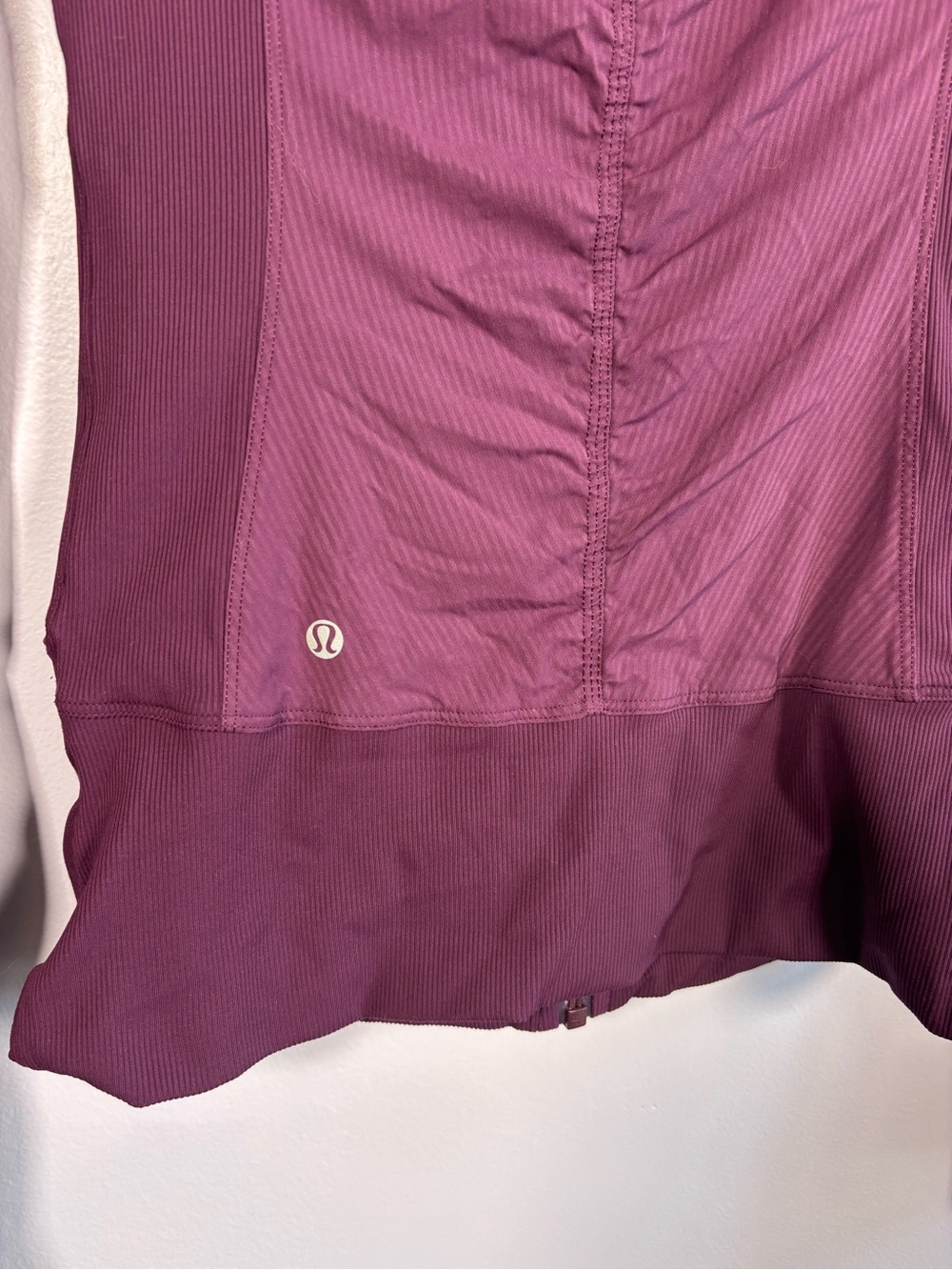 lululemon athletica In Flux Reversible Plum Full-Zip Hooded Bomber Jacket Size 6 - Picture 5 of 6